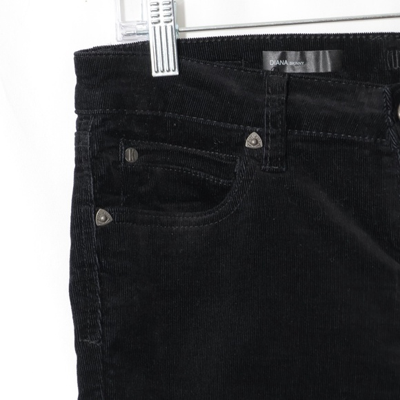 KUT From The Kloth Diana Stretch Corduroy Skinny Black Pants SIZE 6 - Picture 7 of 13